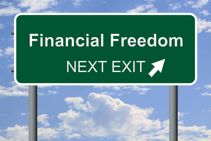 Financial Freedom Sign 